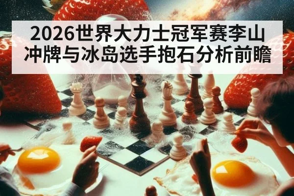 2026世界大力士冠军赛李山冲牌与冰岛选手抱石分析前瞻